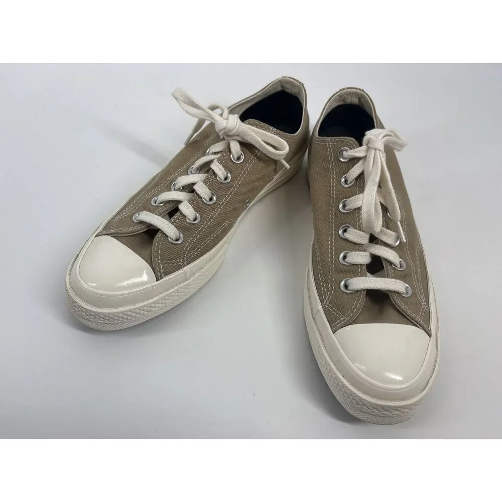 Converse Chuck 70 Low Top Khaki Brown Canvas Sneakers Shoes